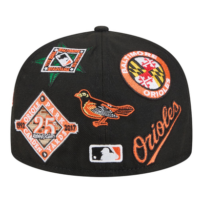 New Era Baltimore Orioles 'All Over' 59FIFTY Fitted Black