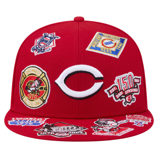 New Era Cincinnati Reds 'All Over' 59FIFTY Fitted Red