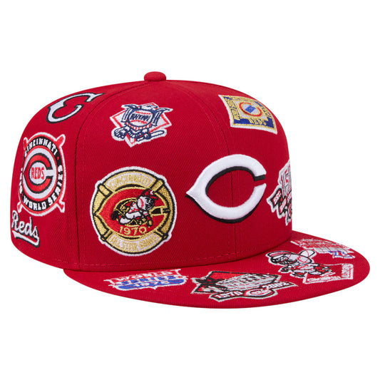 New Era Cincinnati Reds 'All Over' 59FIFTY Fitted Red