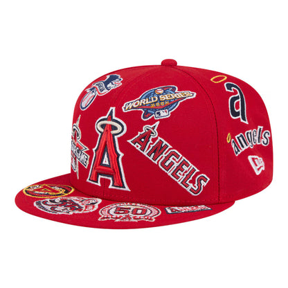 New Era Los Angeles Angels 'All Over' 59FIFTY Fitted Red