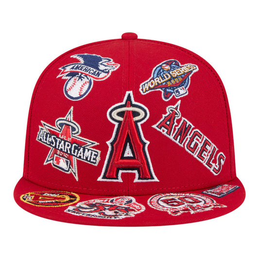 New Era Los Angeles Angels 'All Over' 59FIFTY Fitted Red