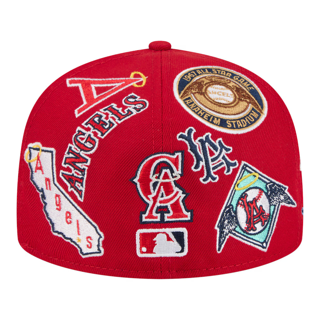 New Era Los Angeles Angels 'All Over' 59FIFTY Fitted Red