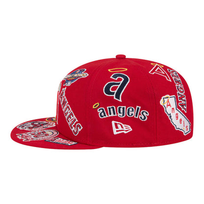 New Era Los Angeles Angels 'All Over' 59FIFTY Fitted Red