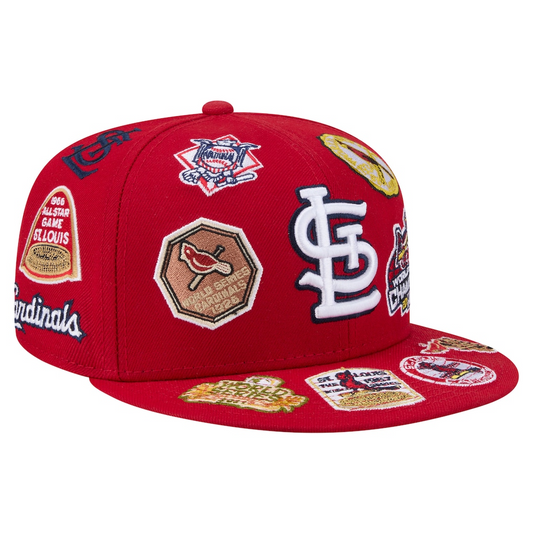 New Era St Louis Cardinals 'All Over' 59FIFTY Fitted Red