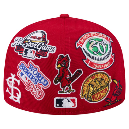 New Era St Louis Cardinals 'All Over' 59FIFTY Fitted Red