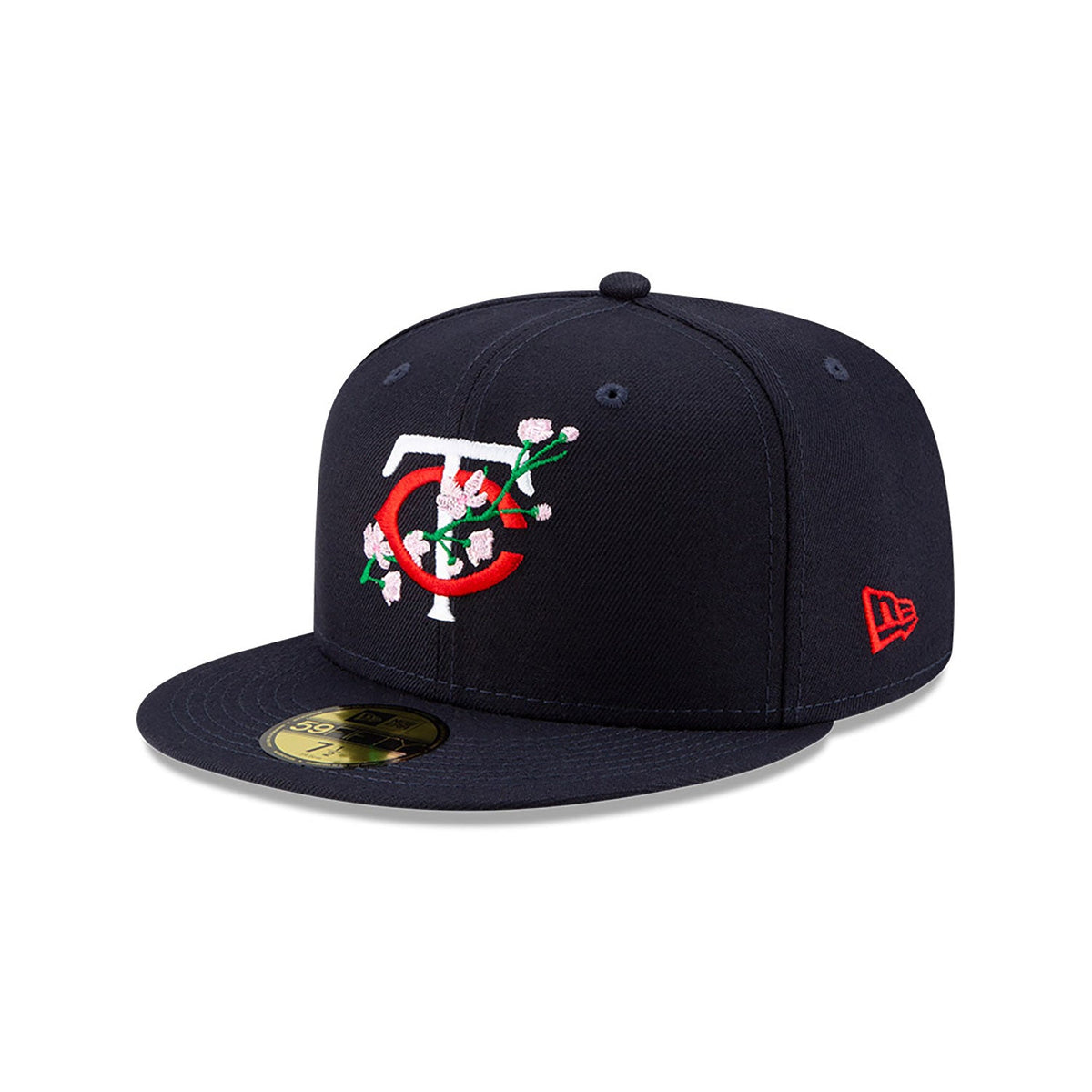Navy Blue Minnesota Twins Pink Bottom 1987 World Series Side Patch Bloom New Era 59Fifty Fitted