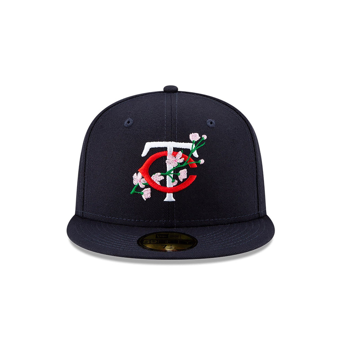 Navy Blue Minnesota Twins Pink Bottom 1987 World Series Side Patch Bloom New Era 59Fifty Fitted