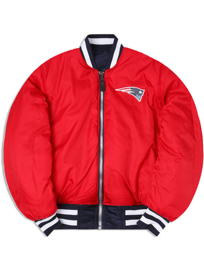 New England Patriots Alpha Industries X New Era Reversible MA-1 Bomber Jacket