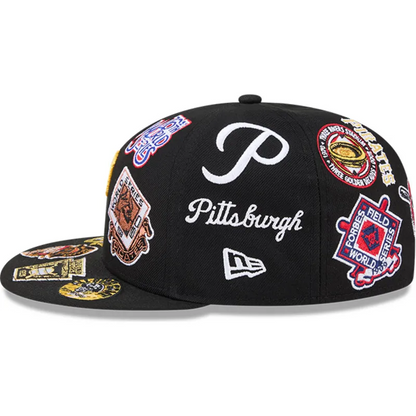 New Era Pittsburgh Pirates 'All Over' 59FIFTY Fitted Black