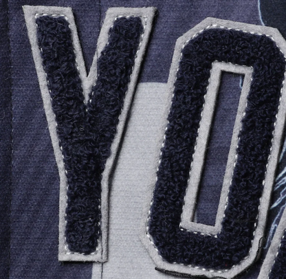 New York Yankees Pro Standard Navy Blue Remix Full-Zip Varsity Jacket