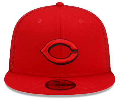 Red Mesh Cincinnati Reds Gray Bottom New Era 59FIFTY Fitted