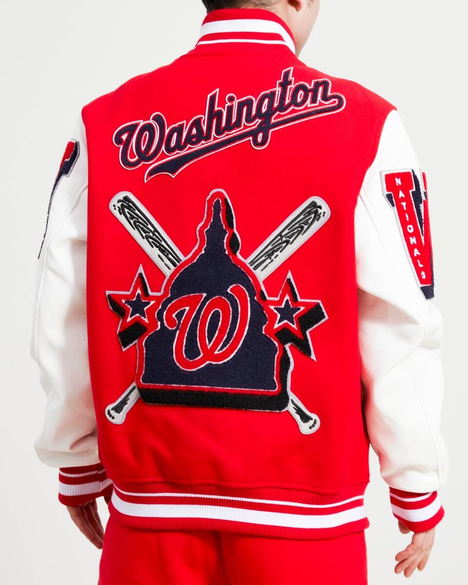 Pro Standard Washington Nationals Wool Varsity Red Heavy Jacket