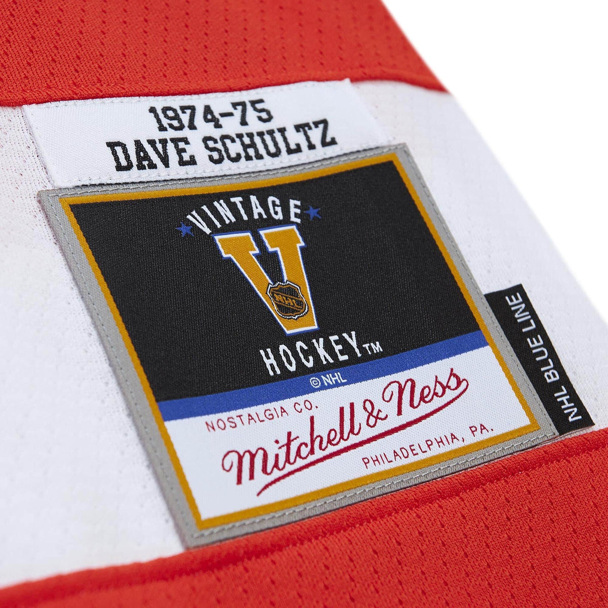 Mitchell & Ness Blue Line Dave Schultz Philadelphia Flyers 1974 Authentic Hockey Jersey