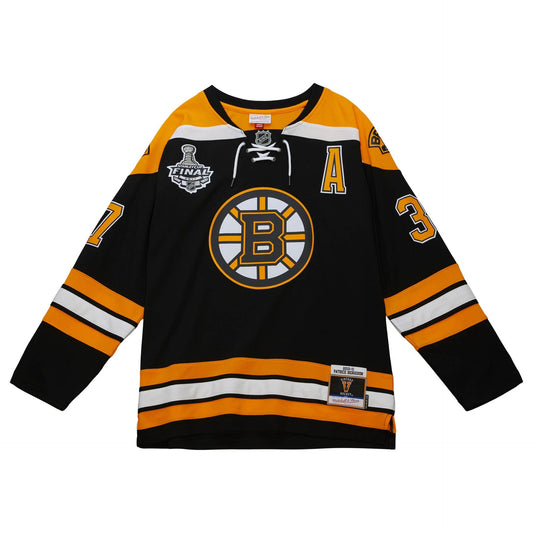 Mitchell & Ness Blue Line Patrice Bergeron Boston Bruins 2010 Authentic Hockey Jersey