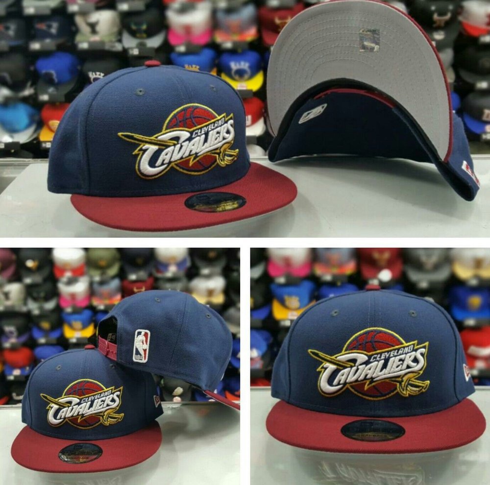 New Era NBA Team Color Navy Burgundy Cleveland Cavaleirs 9Fifty Snapback Hat