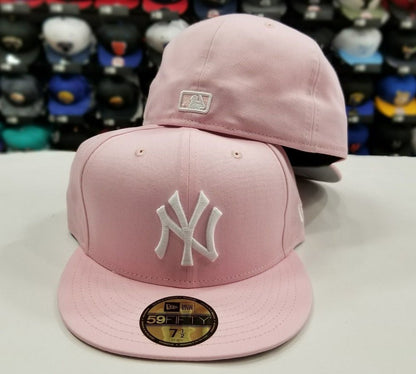 New Era 59Fifty NEW YORK YANKEE Light PINK Fitted MLB Hat