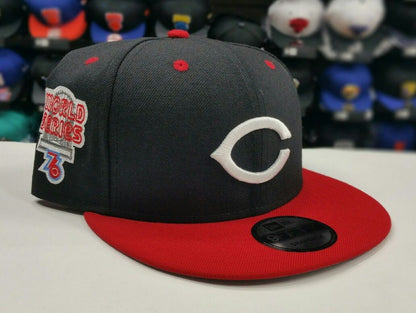 New Era MLB 9Fifty Cincinnati Reds 1976 World Series Black / Red snapback Hat