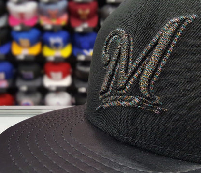 New Era 9Fifty MLB Milwaukee Brewers Hologram Logo snapback Hat
