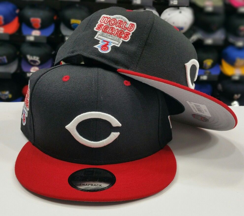 New Era MLB 9Fifty Cincinnati Reds 1976 World Series Black / Red snapback Hat