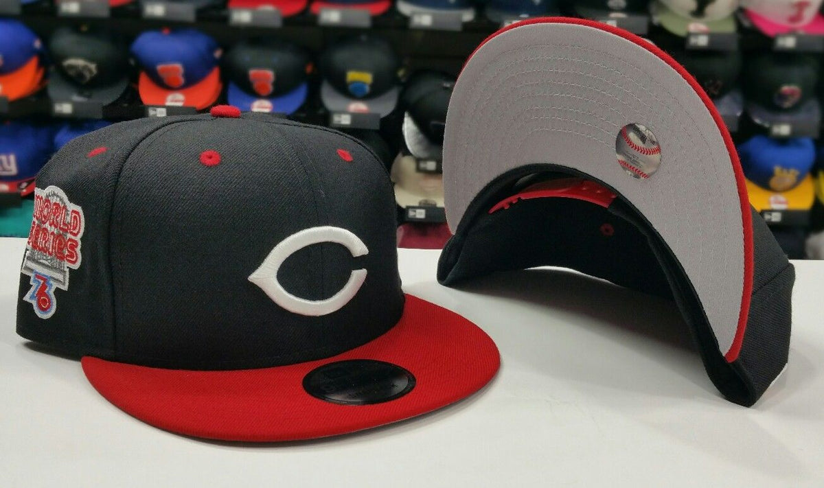 New Era MLB 9Fifty Cincinnati Reds 1976 World Series Black / Red snapback Hat