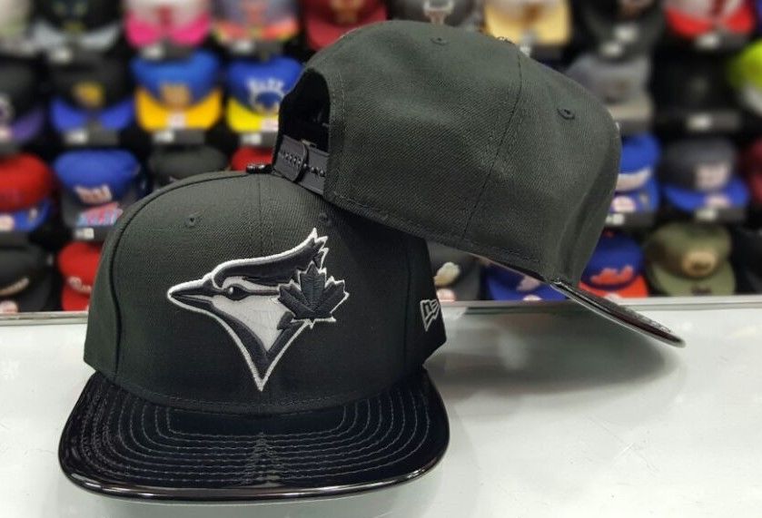 New Era 950 Original fit Toronto Blue Jays Black Patent Leather snapback Hat