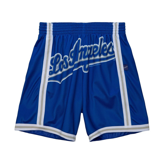 Mitchell & Ness Big Face Los Angeles Dodgers Royal Blue Shorts