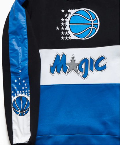 Orlando Magic Mitchell & Ness Scorer Fleece Crew Sweatshirt