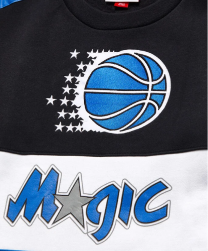 Orlando Magic Mitchell & Ness Scorer Fleece Crew Sweatshirt