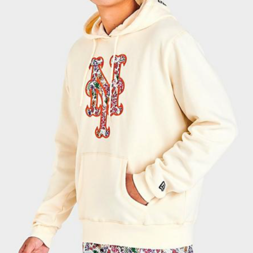 Off White New York Mets Water Color Floral New Era Hoodie