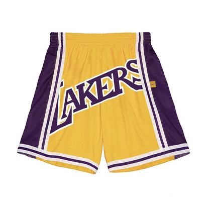 Mitchell & Ness Big Face 2.0 Los Angeles Lakers Yellow Shorts