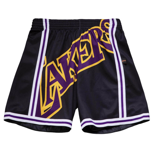 Mitchell & Ness Big Face Los Angeles Lakers Black Shorts