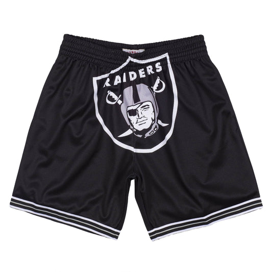 Mitchell & Ness Big Face Oakland Raiders Black Shorts