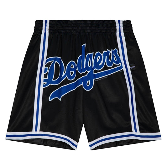 Mitchell & Ness Big Face Los Angeles Dodgers Black Shorts