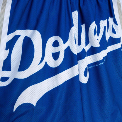 Mitchell & Ness Big Face Los Angeles Dodgers Royal Blue Shorts