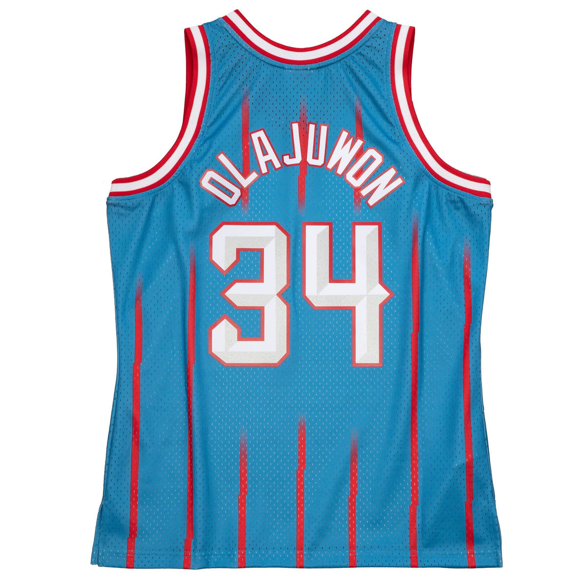 Houston Rockets 1996-97 Hakeem Olajuwon Mitchell & Ness Blue Swingman Jersey