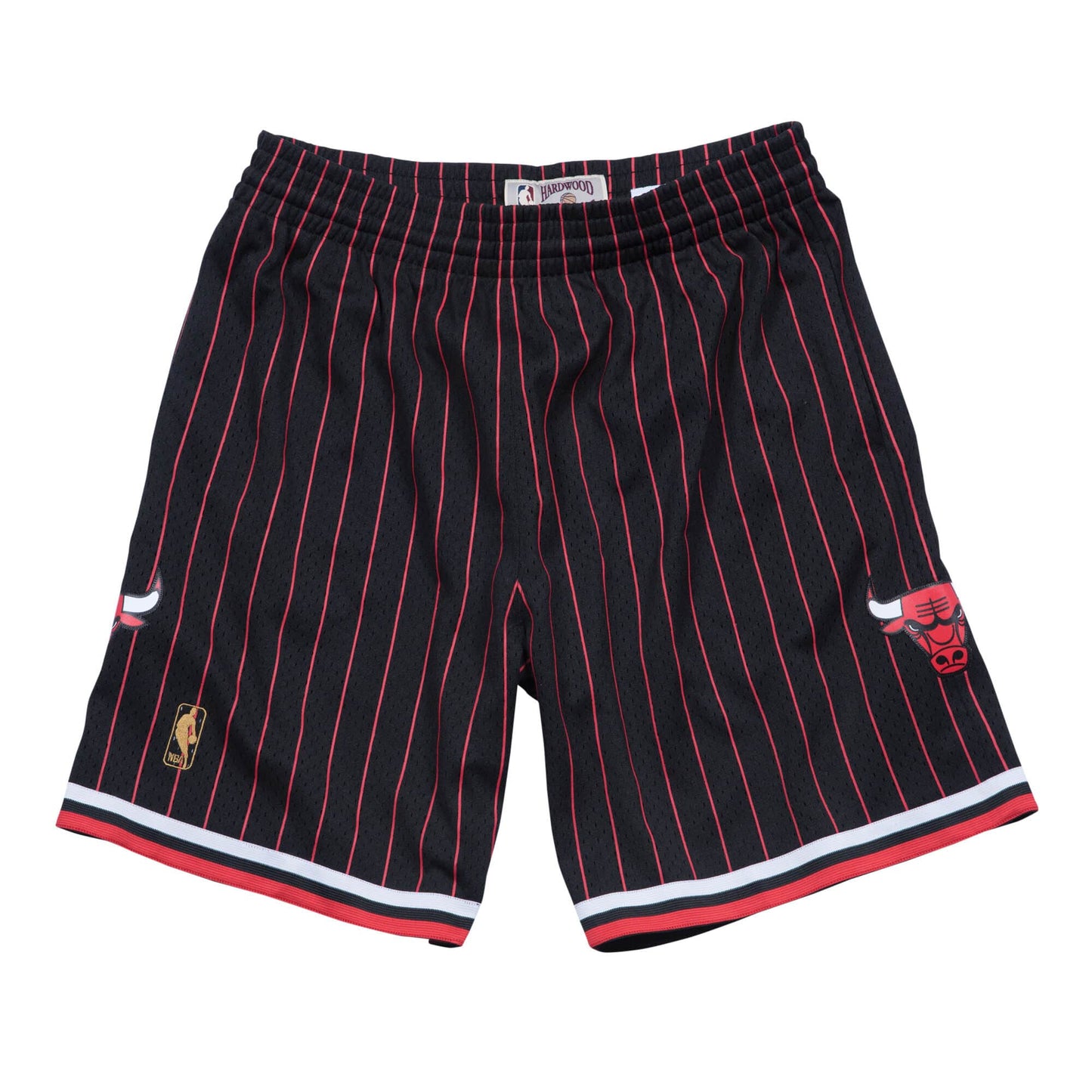 Chicago Bulls 1996- 97 Mitchell & Ness Alternate Black Pinstripe Swingman Shorts