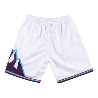 Utah Jazz 1996 - 97 Mitchell & Ness White Swingman Shorts