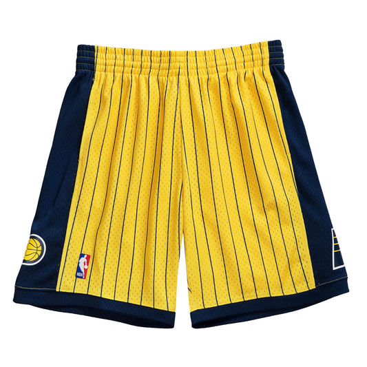 1999-00 Yellow Indiana Pacers Mitchell & Ness Hardwood Classics Swingman Shorts