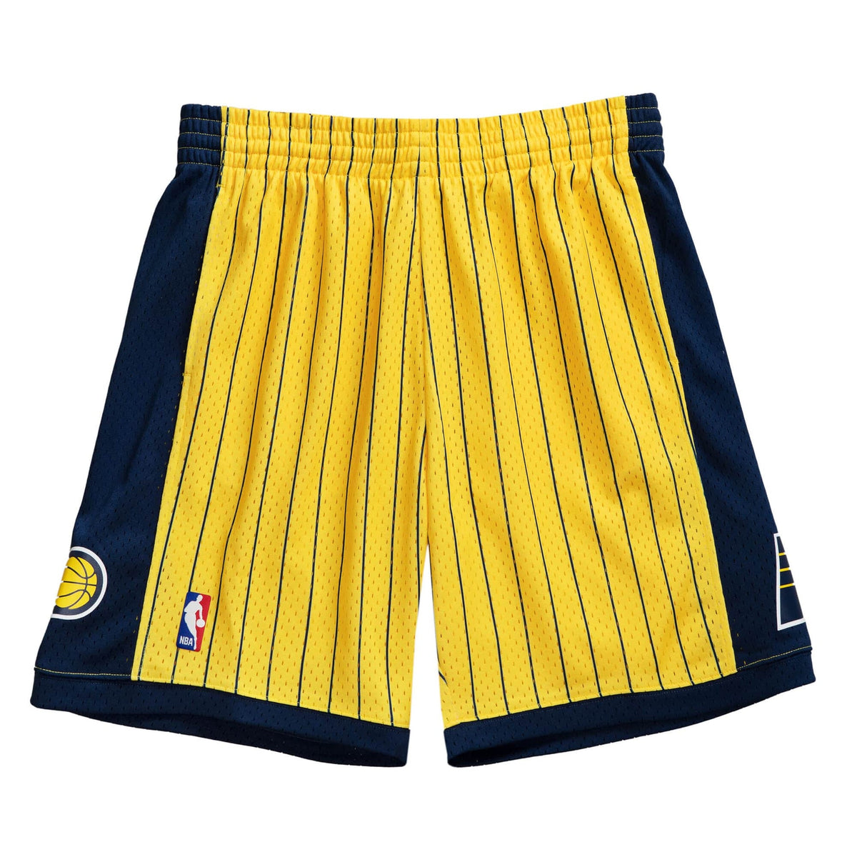 1999-00 Yellow Indiana Pacers Mitchell & Ness Hardwood Classics Swingman Shorts