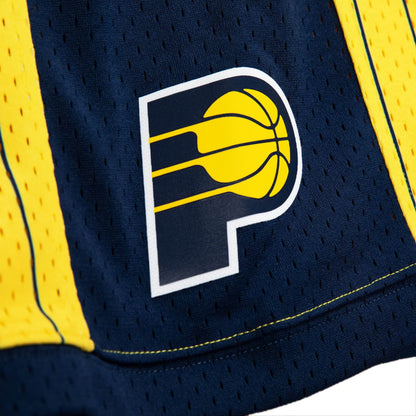 1999-00 Yellow Indiana Pacers Mitchell & Ness Hardwood Classics Swingman Shorts