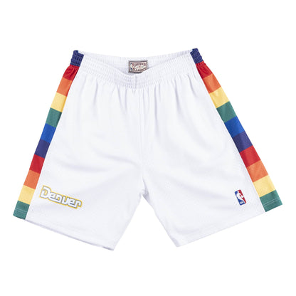 Denver Nuggets 1991 -92 Mitchell & Ness White Swingman Shorts