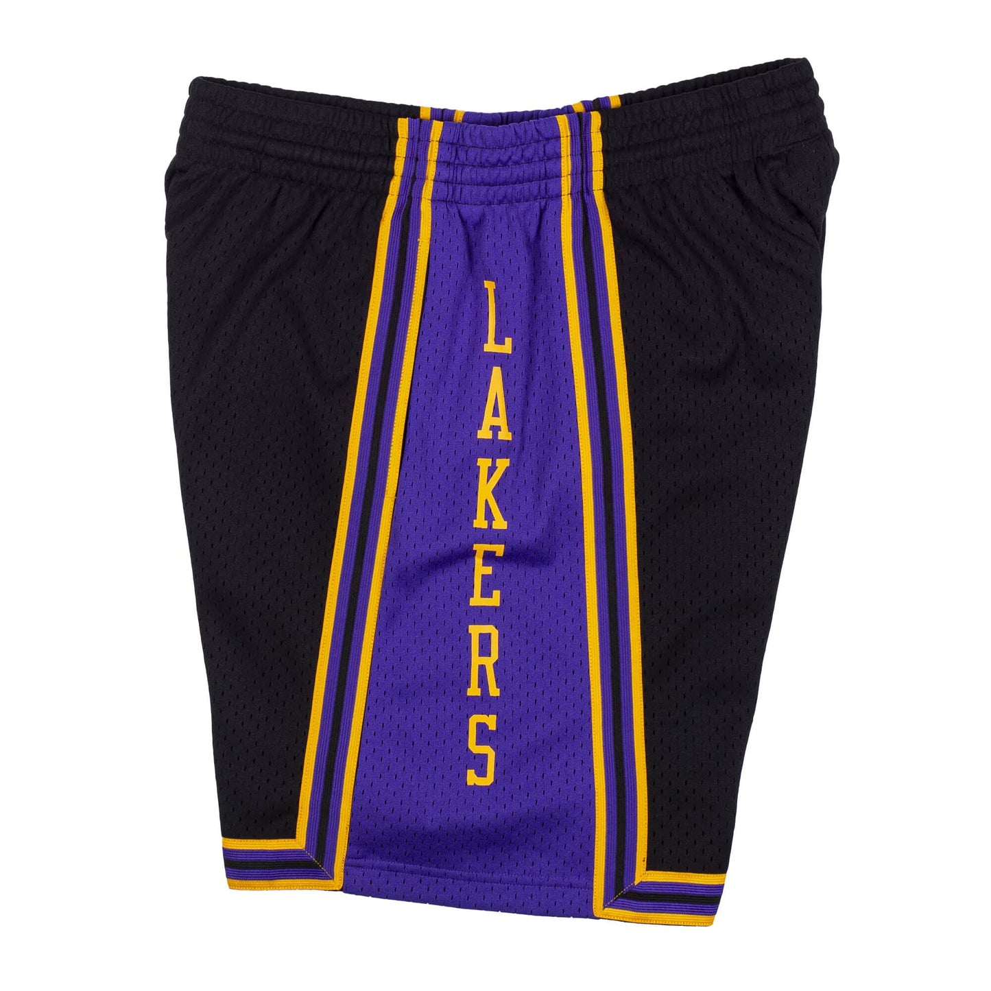 Black Los Angeles Lakers 1996-97 Mitchell & Ness Swingman Shorts