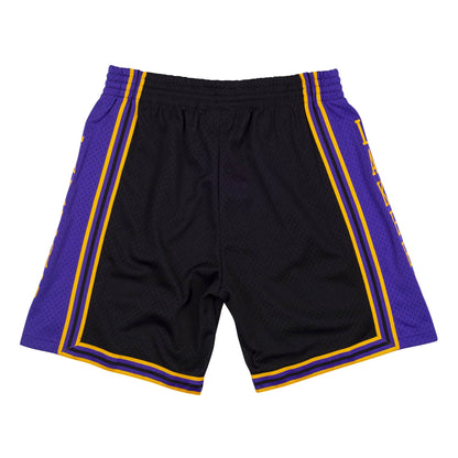 Black Los Angeles Lakers 1996-97 Mitchell & Ness Swingman Shorts