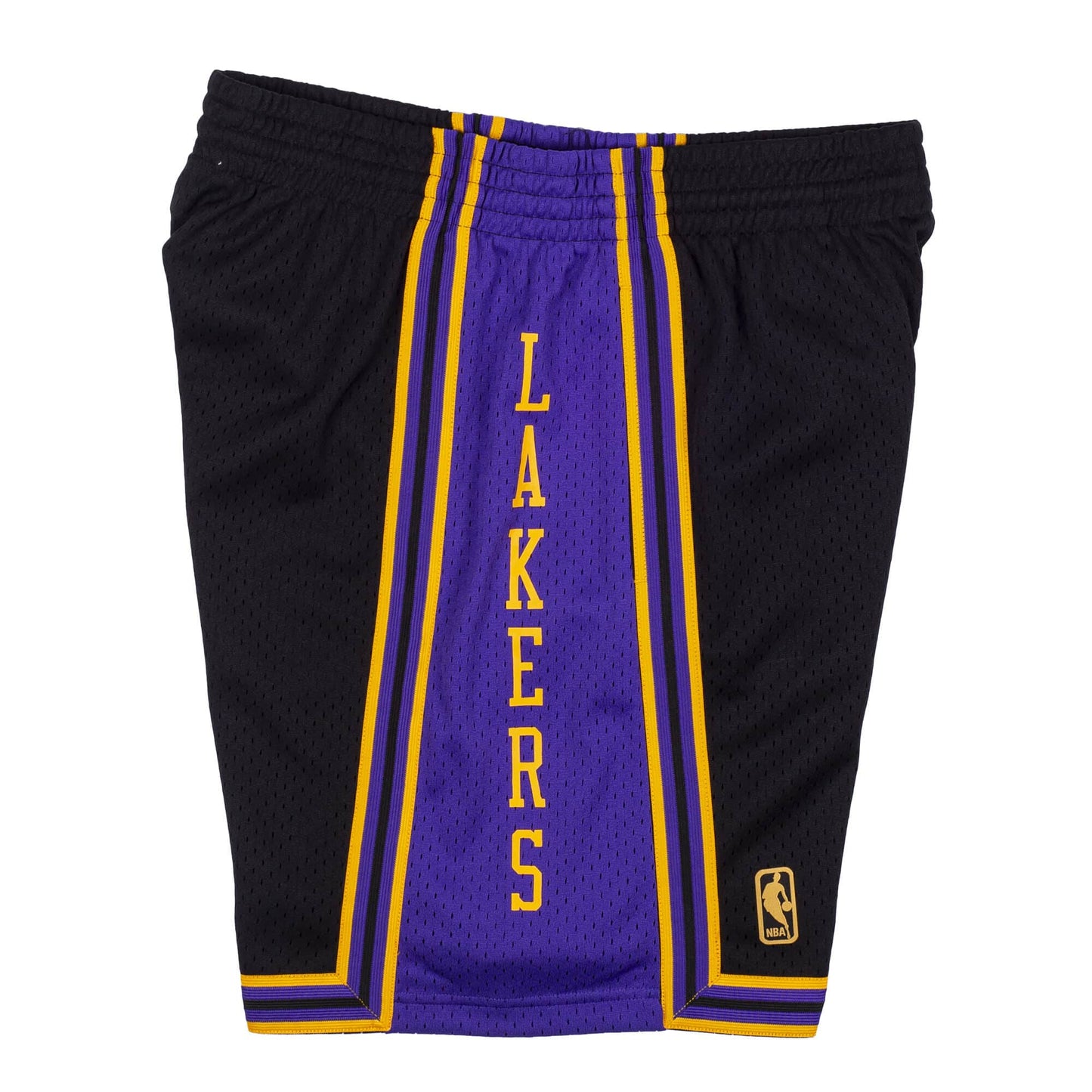 Black Los Angeles Lakers 1996-97 Mitchell & Ness Swingman Shorts