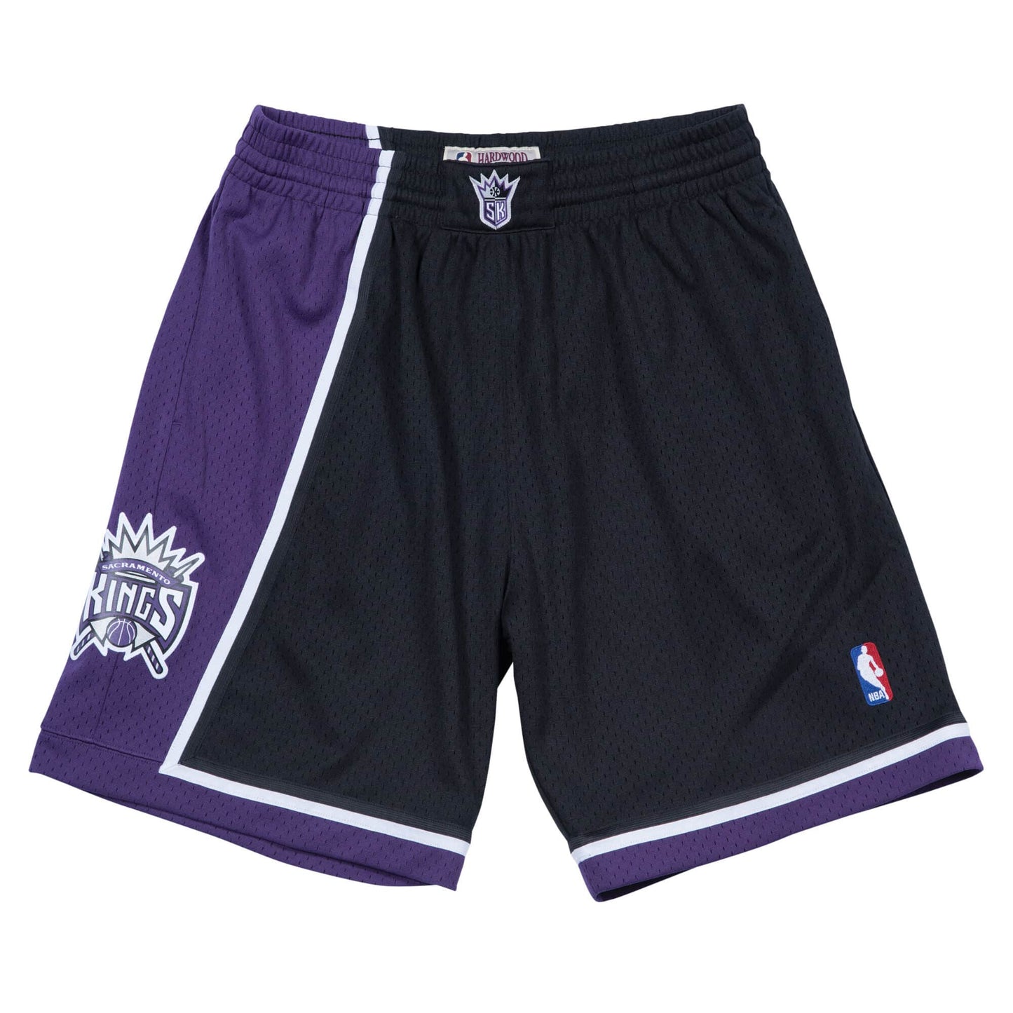 2000-01 Black Sacramento Kings Mitchell & Ness Hardwood Classics Swingman Shorts