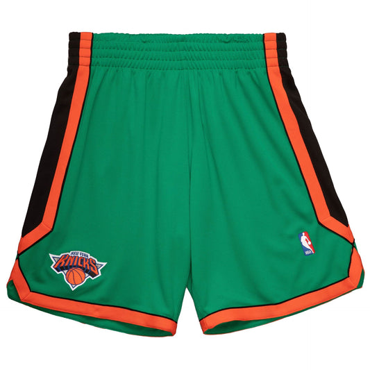 2006-07 Green New York Knicks Mitchell & Ness Hardwood Classics Swingman Shorts