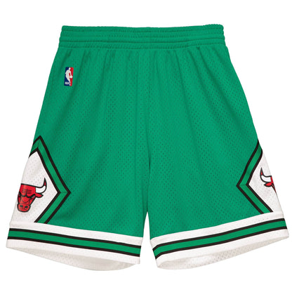 2008-09 Green Chicago Bulls Mitchell & Ness Hardwood Classics Swingman Shorts