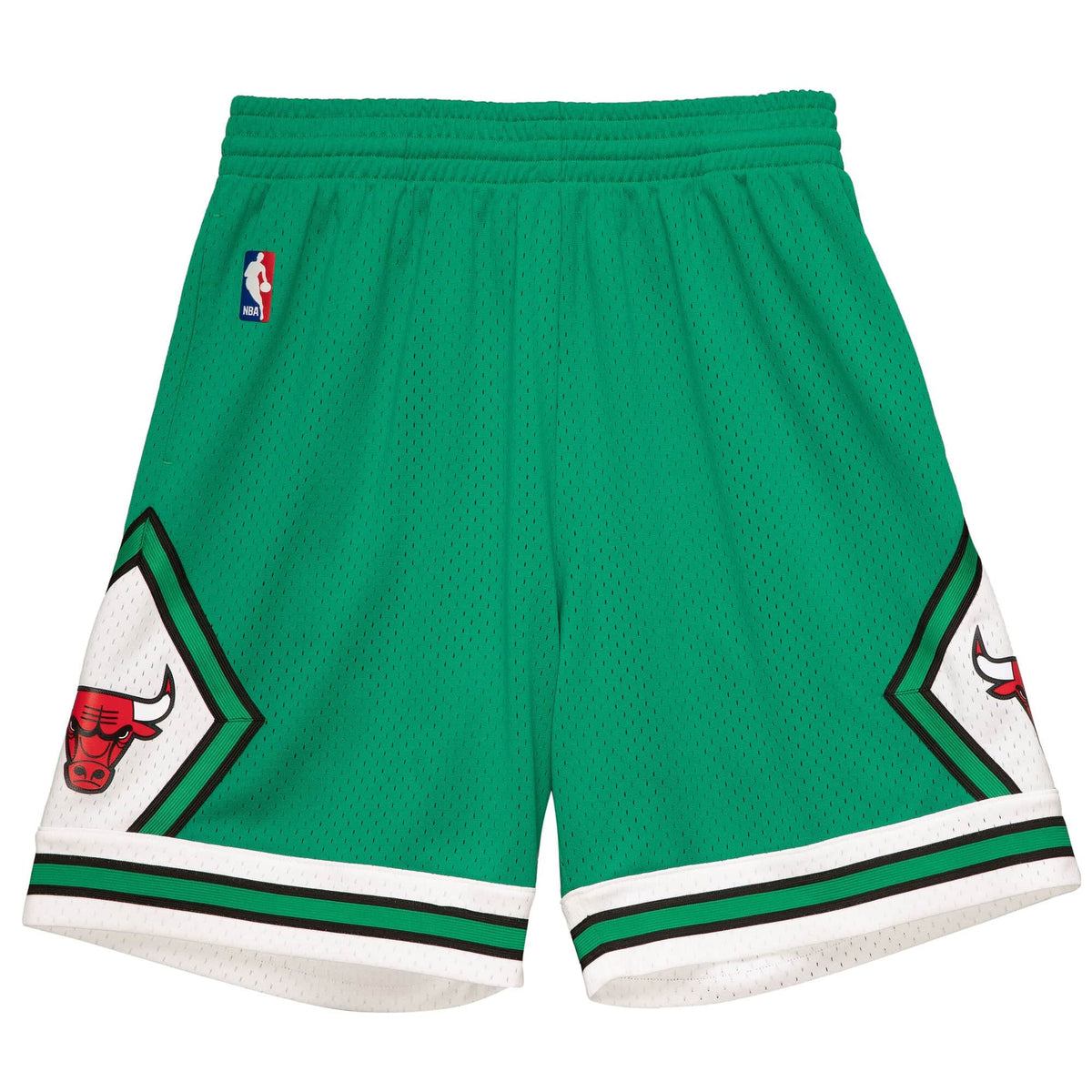 2008-09 Green Chicago Bulls Mitchell & Ness Hardwood Classics Swingman Shorts