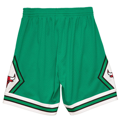 2008-09 Green Chicago Bulls Mitchell & Ness Hardwood Classics Swingman Shorts