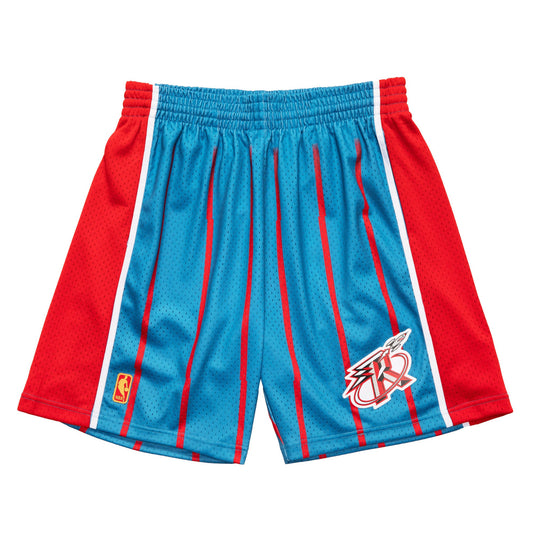 Houston Rockets 1996- 97 Mitchell & Ness Blue Swingman Shorts